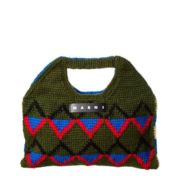 Marni Handbags - Marni Crochet Tote, Green